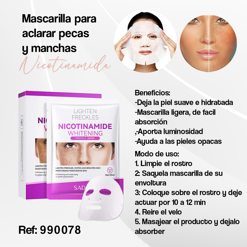 6789+0078 -MASK NIAC+ SERUM 10 COLLAGENO TU PIEL SIEMPRE JOVEN Y BELLA